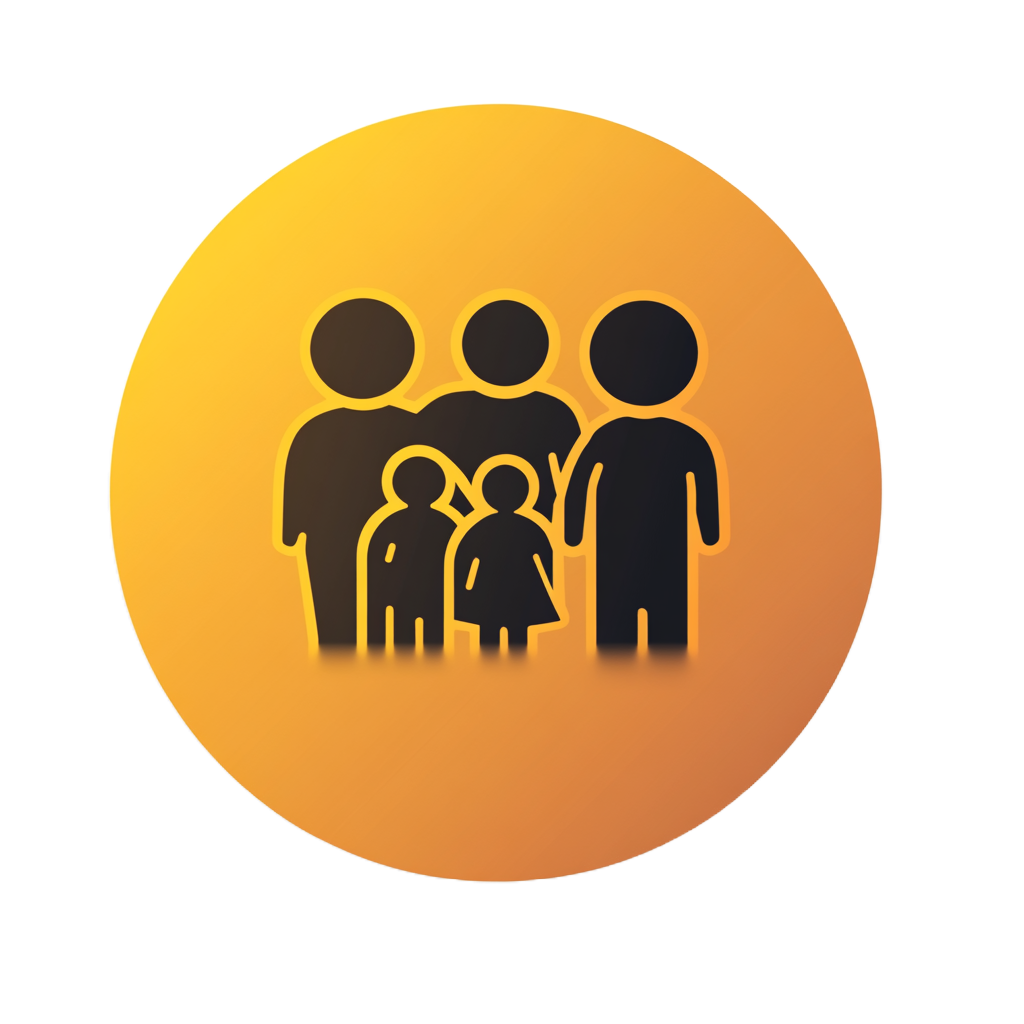 Family sharing illustration