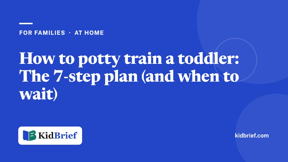 How to potty train a toddler: The 7-step plan (and when to wait)